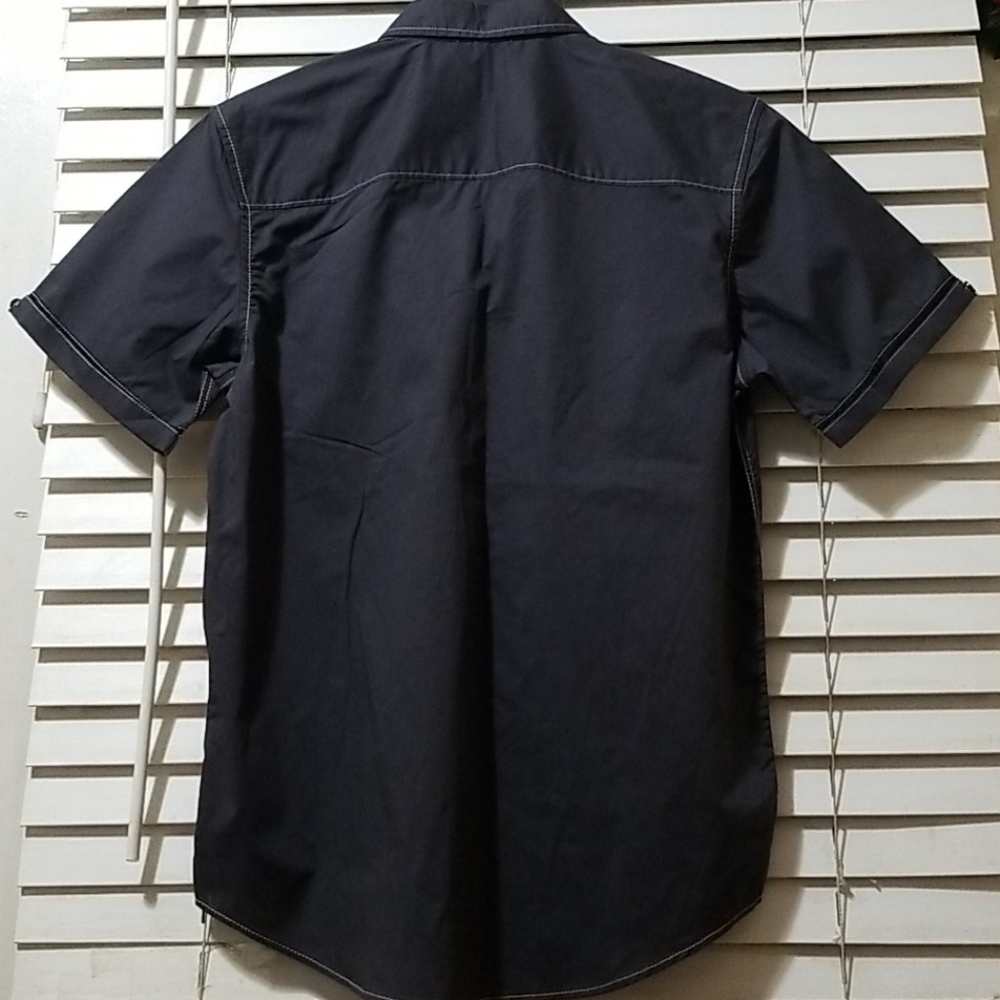 MEN'S MICHAEL BRANDON GREY COLLAR  SHIRT SZ S NWT - Picture 2 of 4